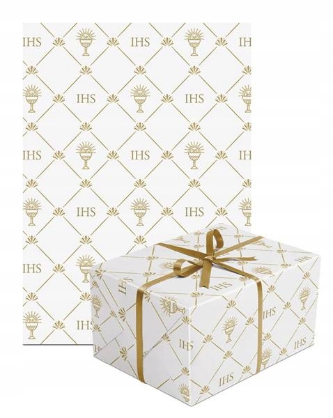 

Papier pakowy dekoracyjny I Komunia Święta