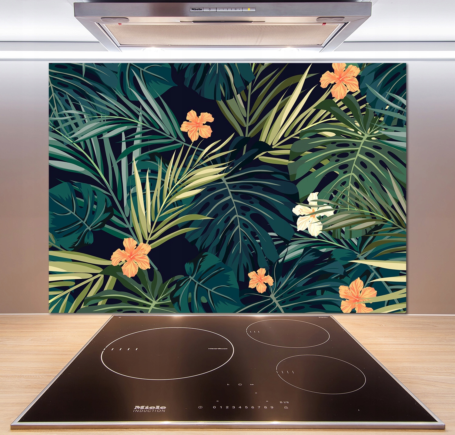 

Panel do kuchni Tropikalne liście 100x70 cm + Klej