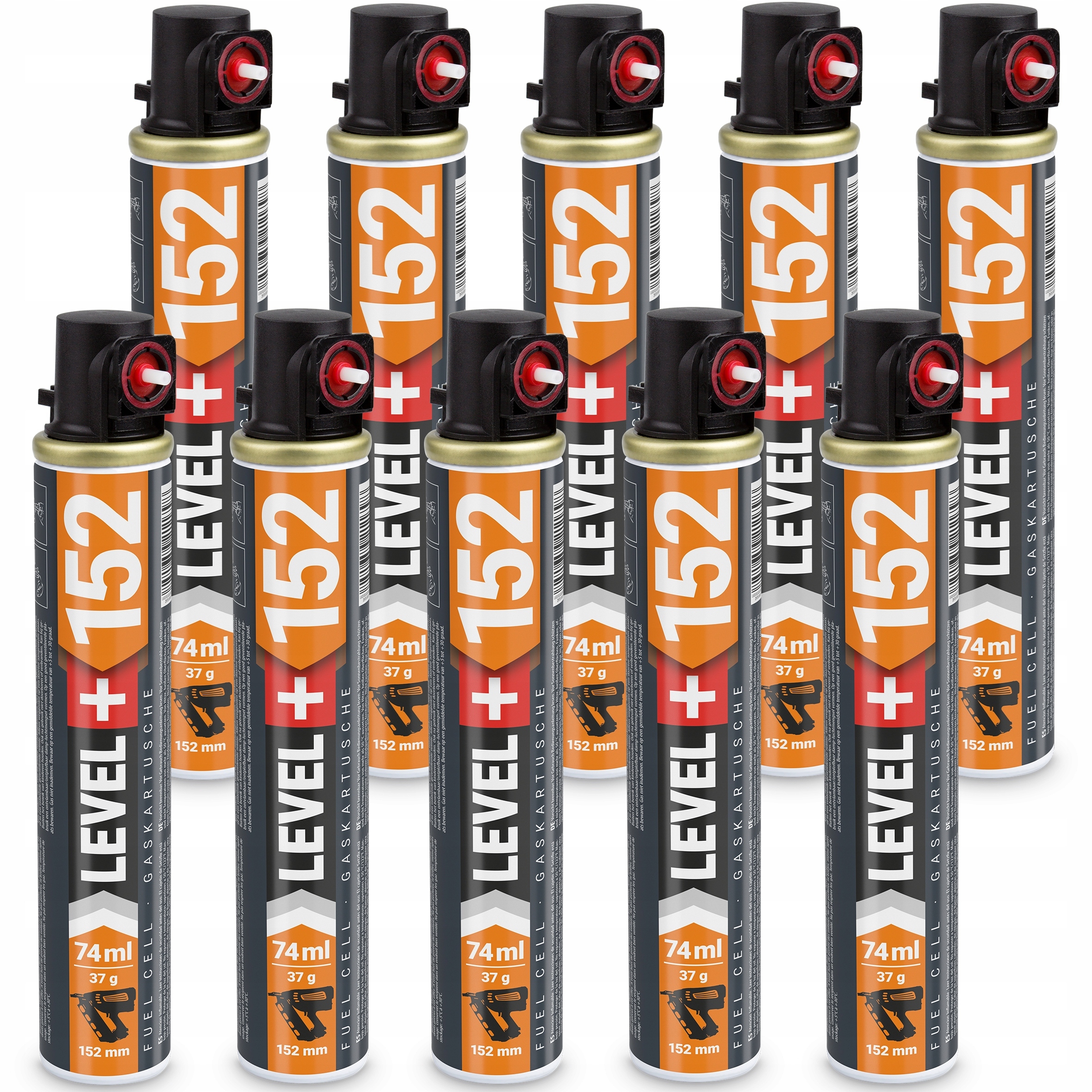 Plyn do hřebíkovaček 10 ks 152 mm 74 ml 40 g L+152