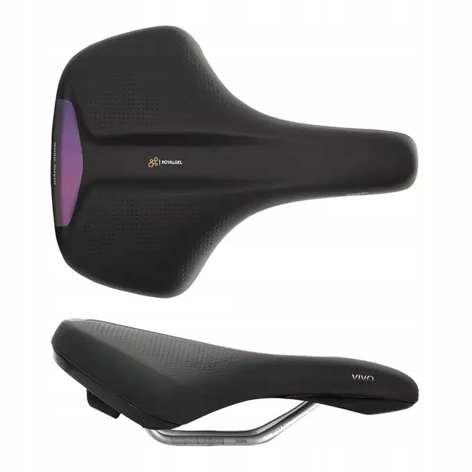 Sedlo Selleroyal Vivo Relaxed 90st. gelové, reflexní, unisex