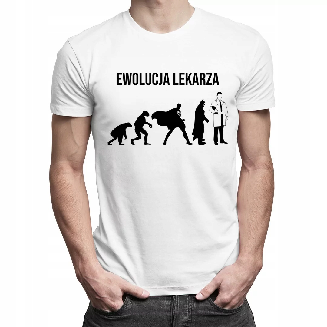 

Ewolucja od lekarza koszulka prezent