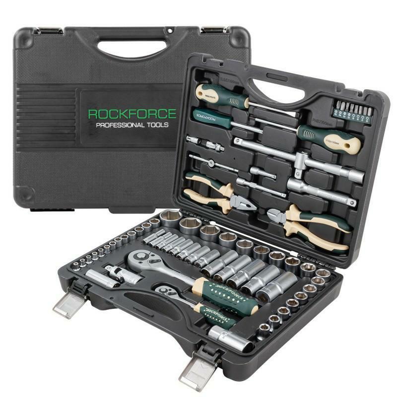 ROCKFORCE ZESTAW KLUCZY 69el. 1/2" 1/4" RF-4603-5