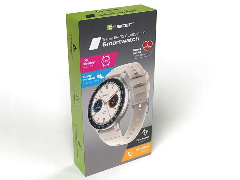 Smartwatch Tracer SMR2 1.39 Classy beżowy