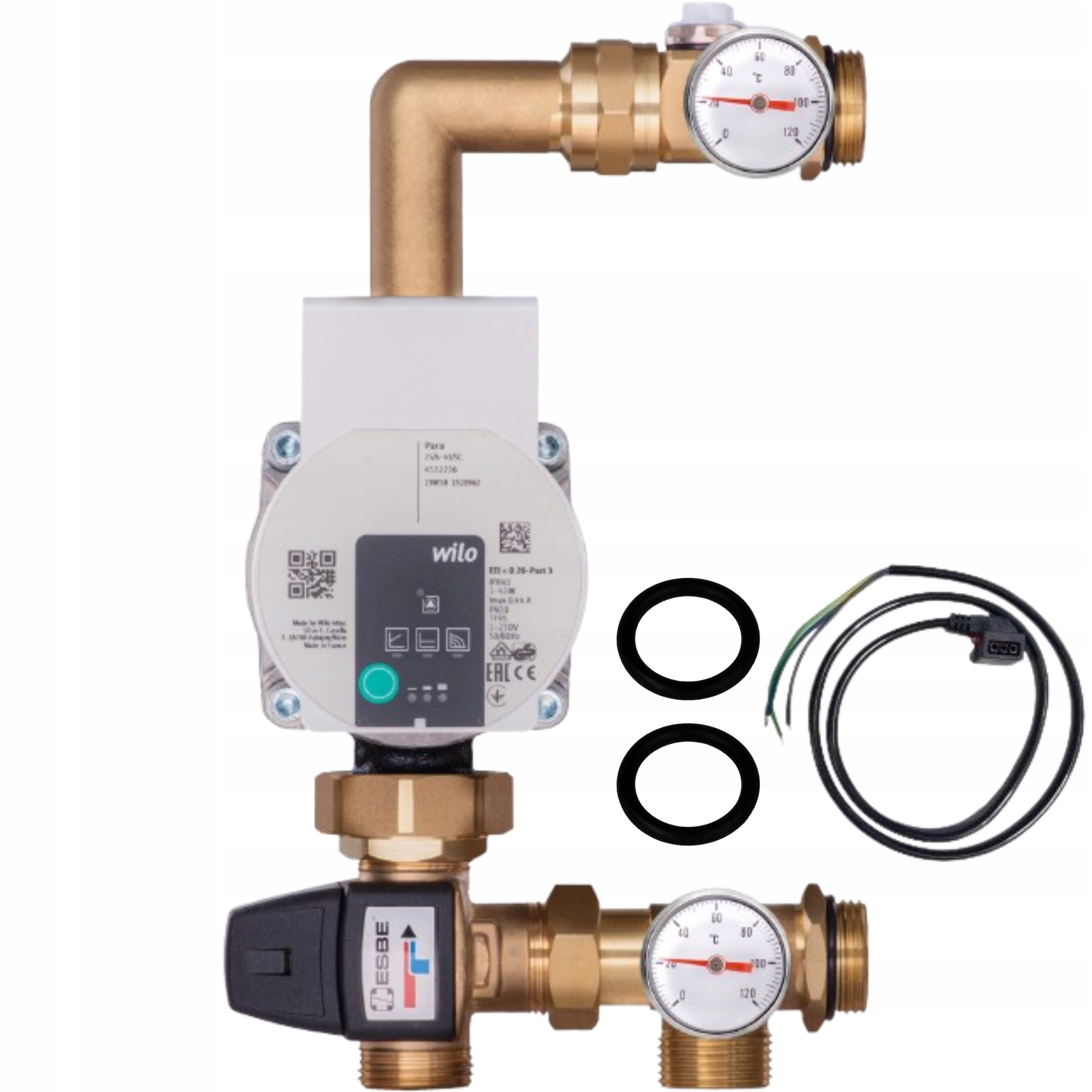 Miešací set pre rozdeľovač Wilo ventil Esbe pre podlahovú rúru