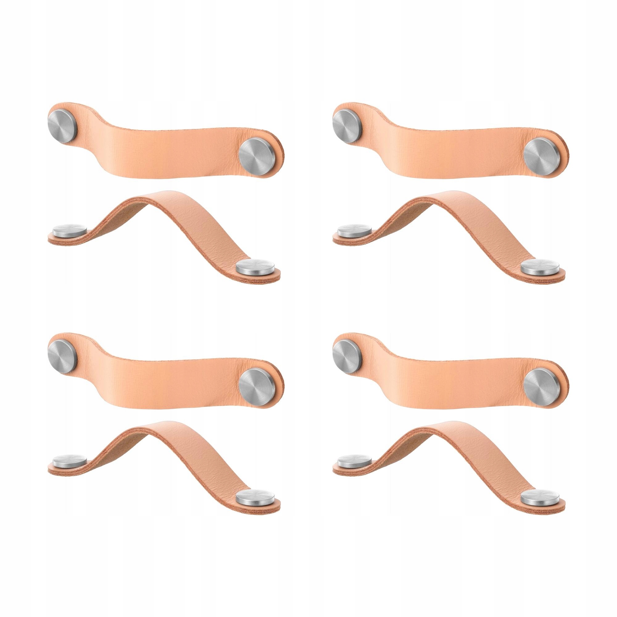 4 ks Kožený úchyt Osternas 153 mm elegantní pro dveře