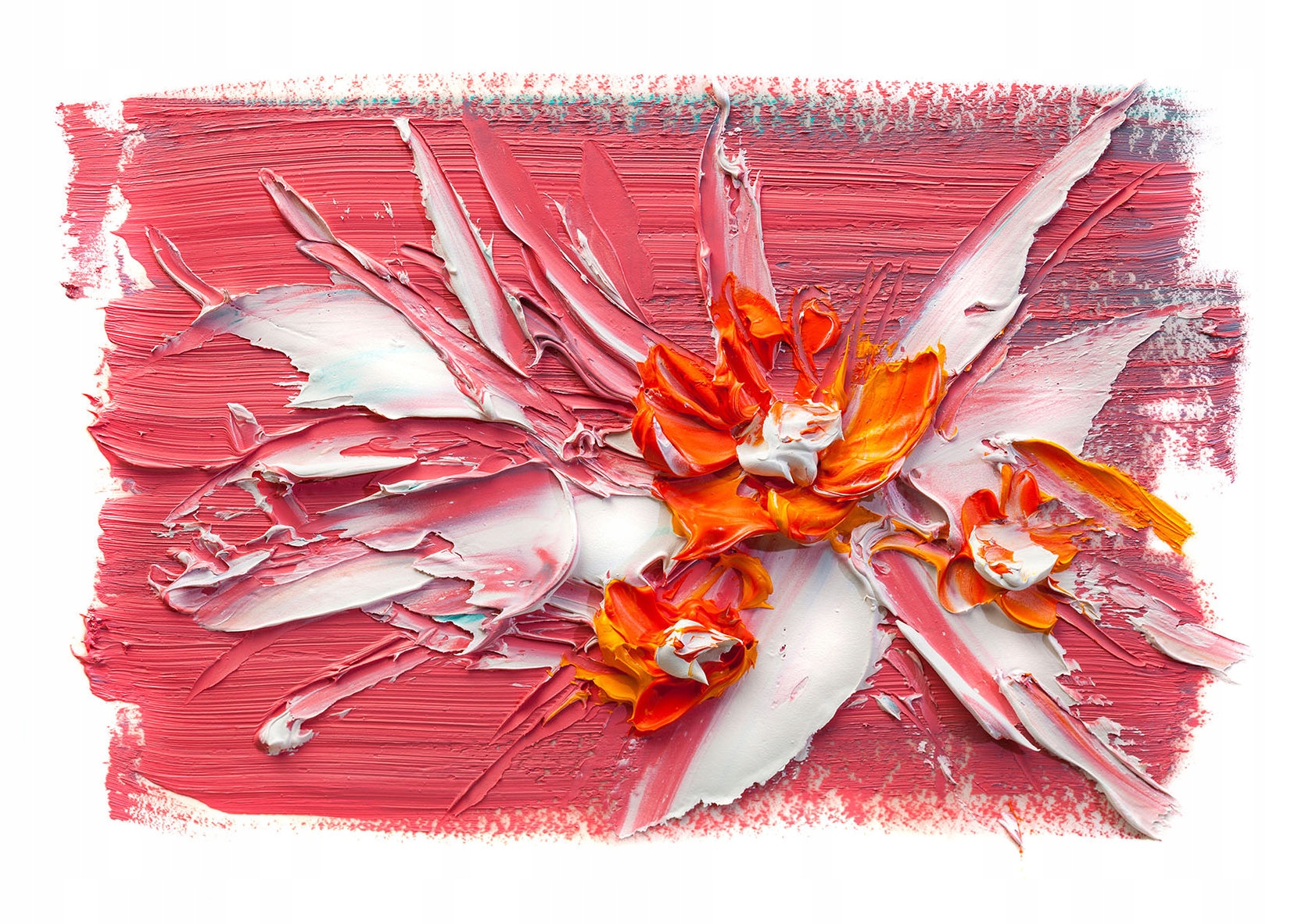 Fototapeta Květinový výbuch Abstrakt Impresionismus Růže 350x250 lepidlo