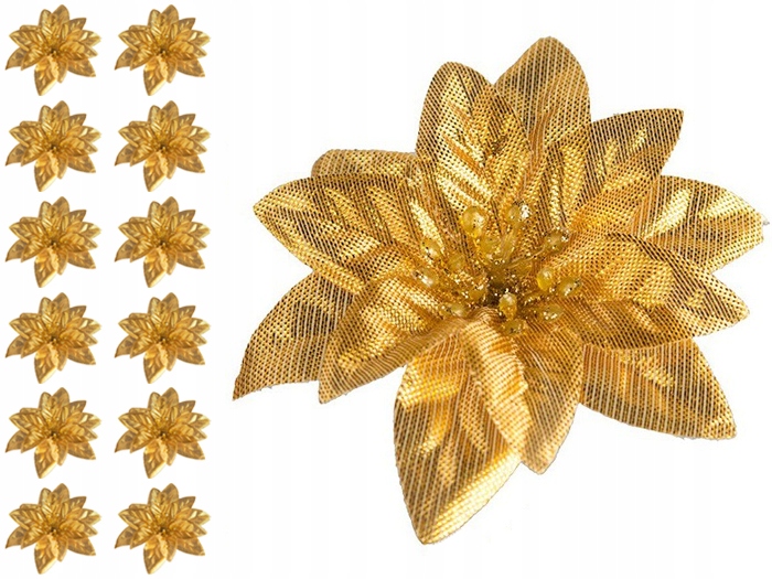 12x GWIAZDA BETLEJEMSKA Główka Wyrobowa POINSECJA