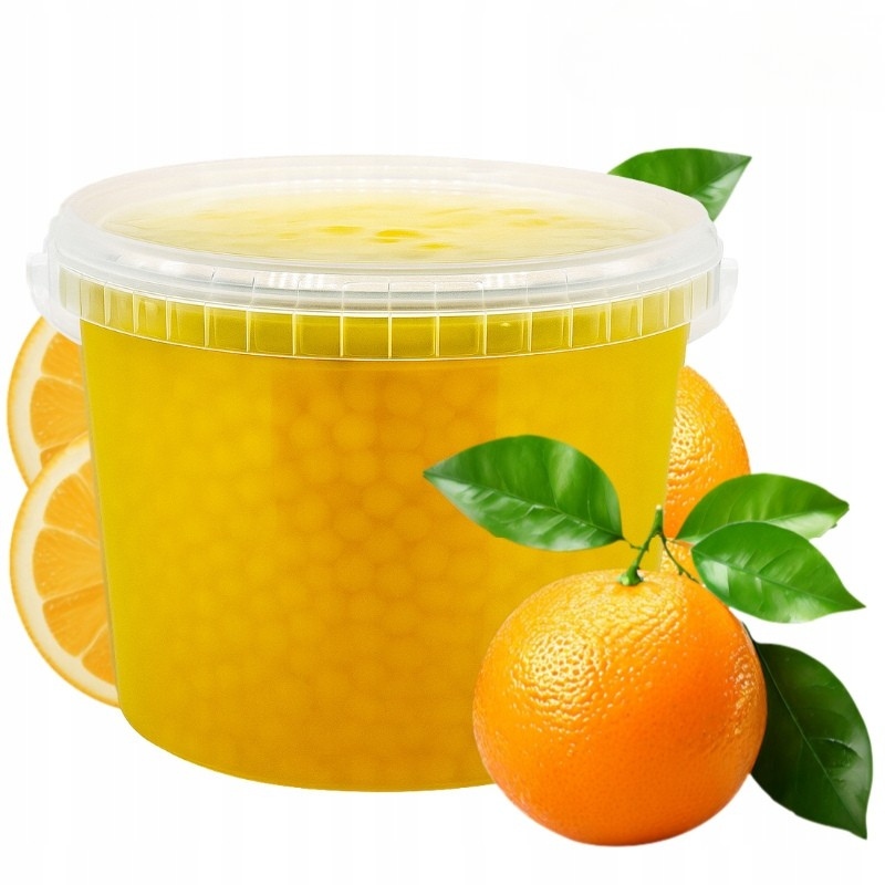 Levně Kuličky do Bubble Tea Pomeranč 3,4 kg Popping Boba