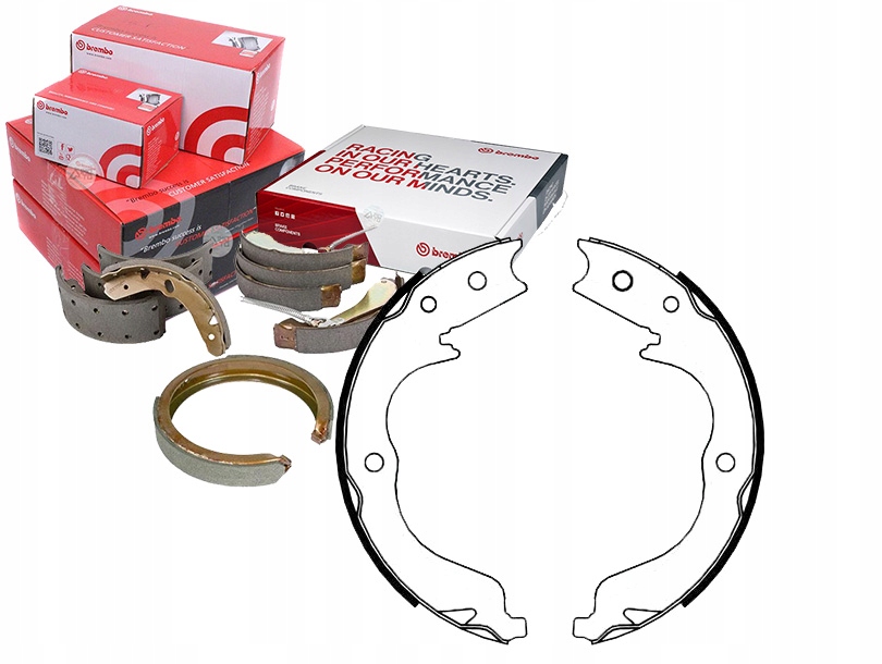 61 542/RS1 - КОМПЛЕКТ ТОРМОЗНЫХ КОЛОДОК BREMBO 26694FG010 9235 3