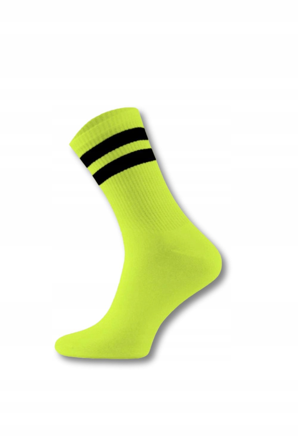 Skarpety trekkingowe merino z paskami fluo oddychające damskie męskie 39-41