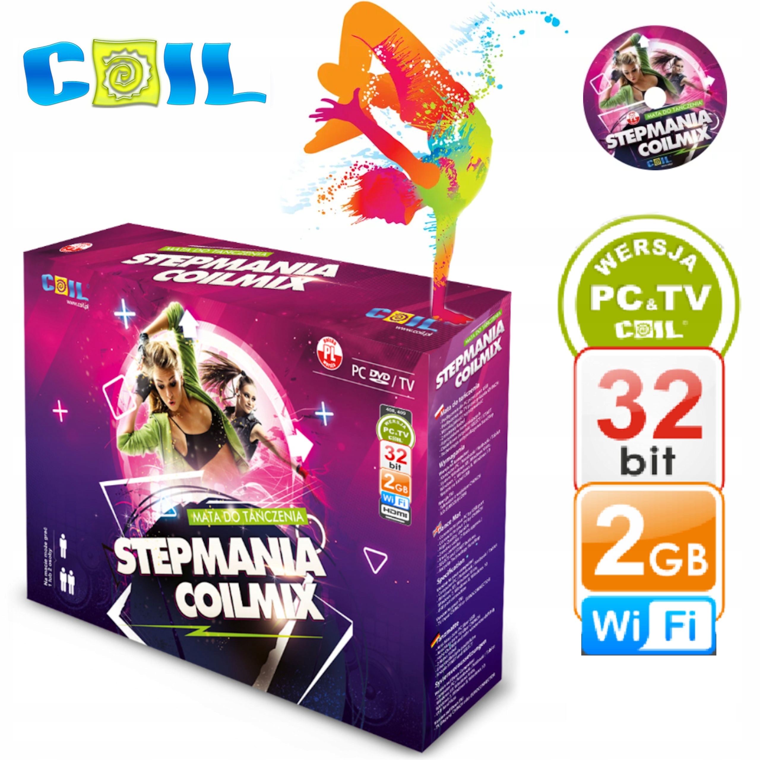 

Mata Do Tanczenia Tanca Coil 32BIT 4w1 2GB Pl Wifi