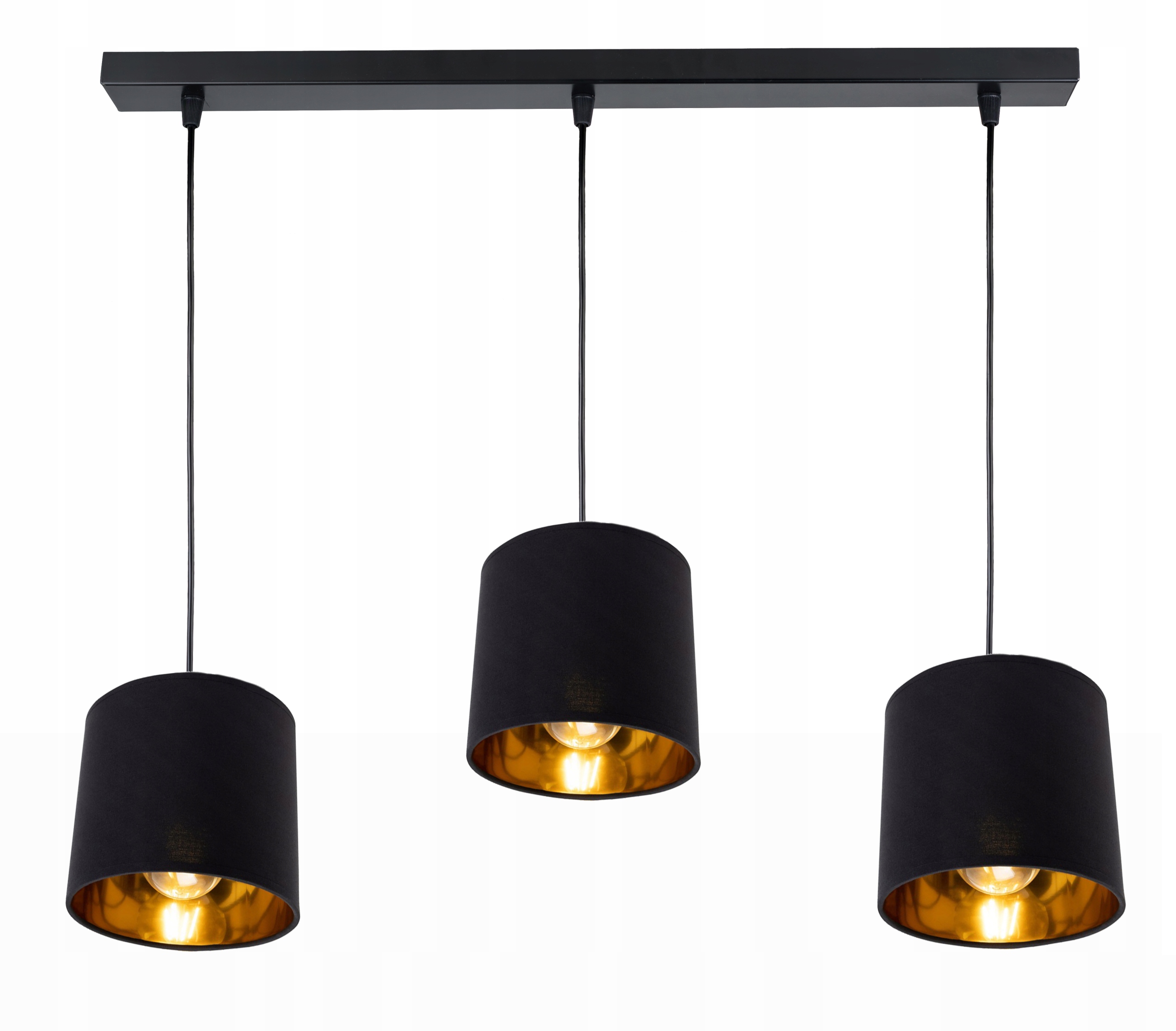 Závěsná Lampa Zwis lustr sufiová Abażur zlatá 3