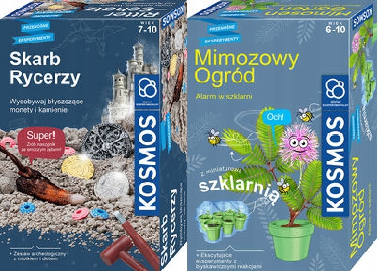 Zestaw Archeologiczny Skarb Rycerzy+Mimozowy Ogród