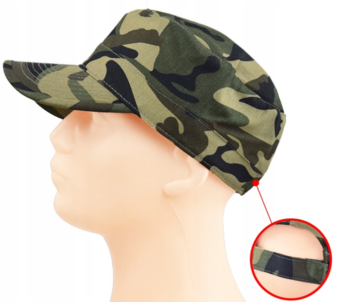 CZAPKA Z DASZKIEM PATROLÓWKA WOJSKOWA ARMY MORO Cechy dodatkowe regulowane zapięcie