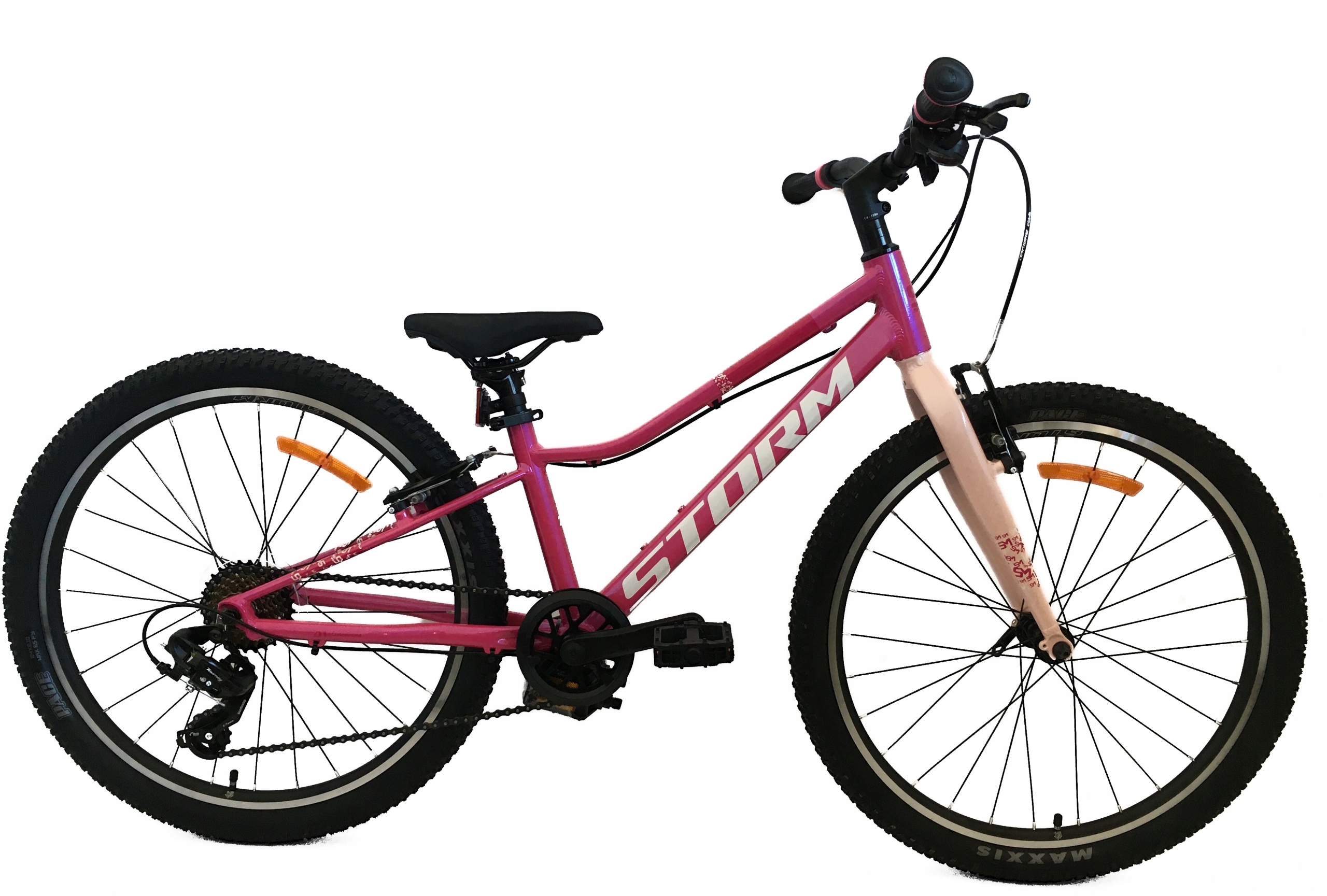 Rower Storm Bella 24 2VBR ciemny róż