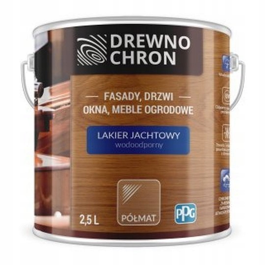 

Drewnochron Lakier Jachtowy Półmat 5L