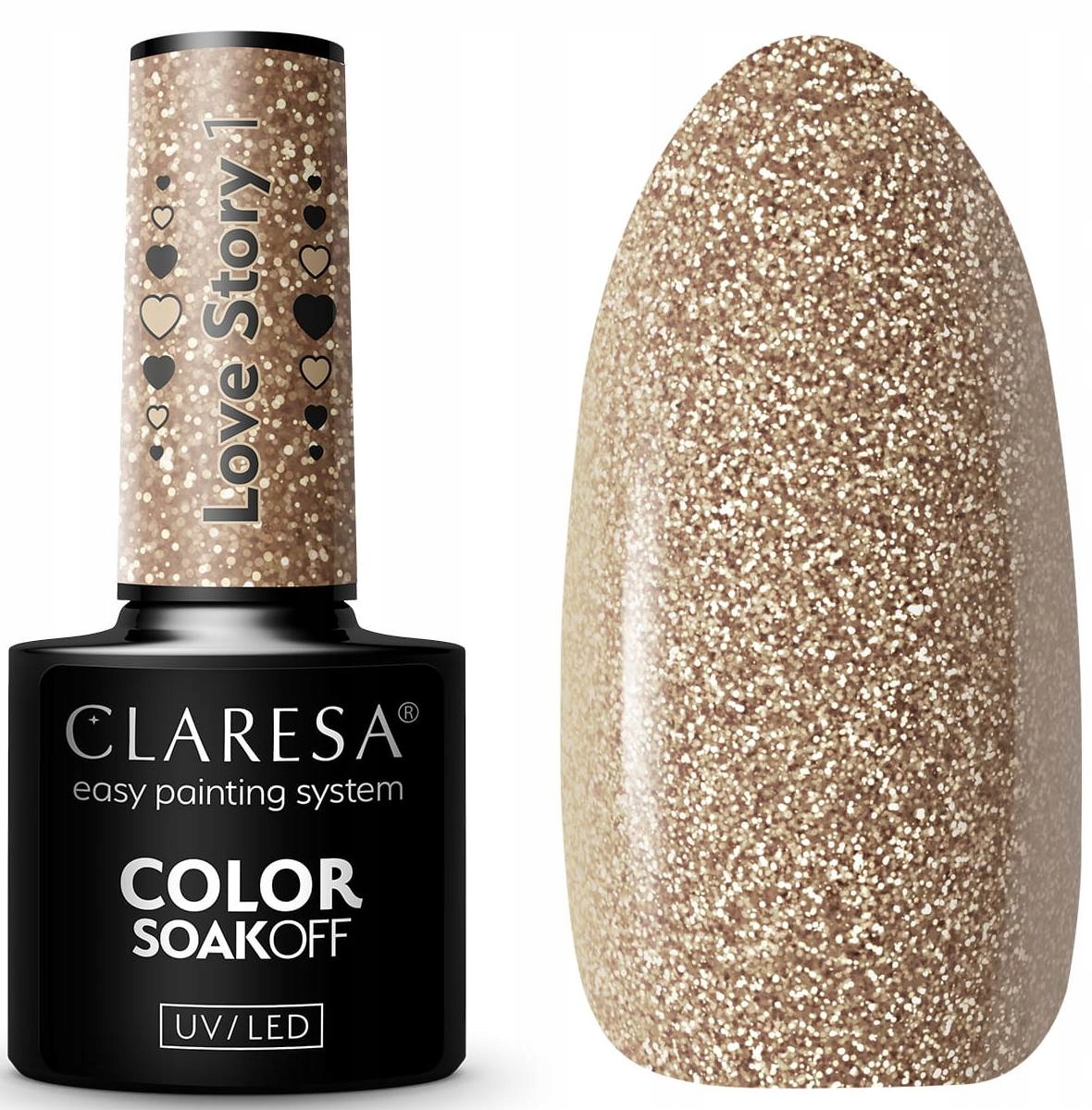 CLARESA LAKIER HYBRYDOWY UV/LED LOVE STORY 1