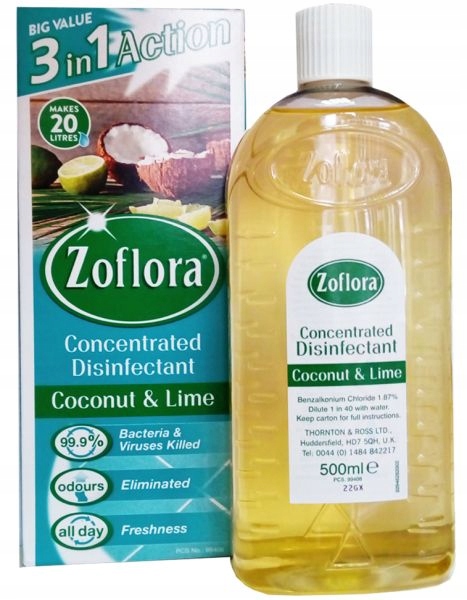 

Zoflora Koncentrat Dezynfekcja Coconut Lime 500ml