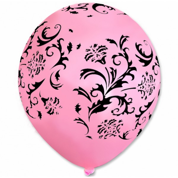 

Balony Wieczór Panieński Róż W Czarne Wzorki 10sz