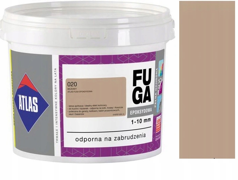 Atlas Fuga Żywiczna Epoksydowa Beżowa 020 5KG