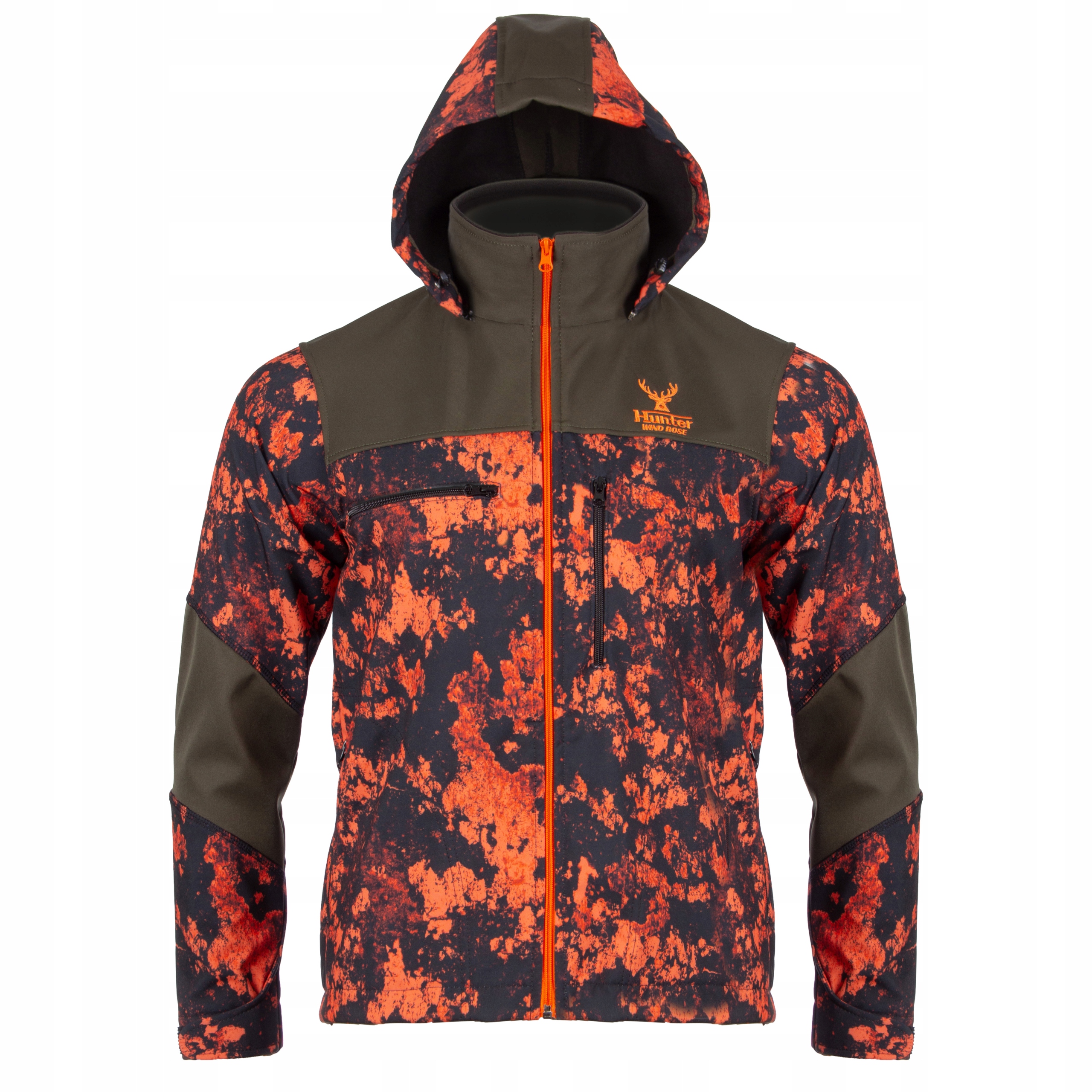 Pánská Lovecká Bunda Na Lov Oranžová/kamufláž Polský Výrobek!- S