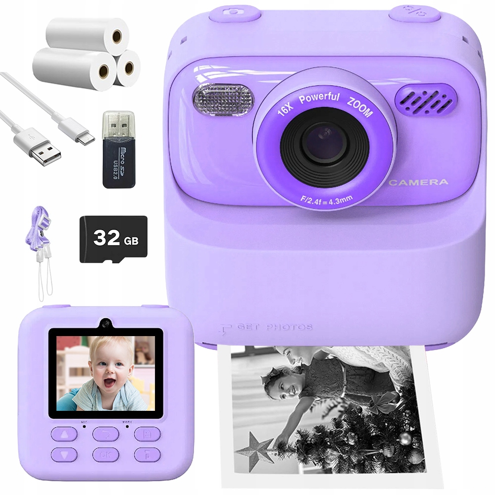 Dětský Fotoaparát S Barevnými Filtry A 20 Rámečky Na Fotografie