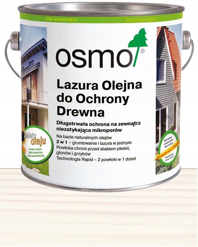 Osmo Olejová lazúra Azúrový olej na drevo 900 Biela 2,5L