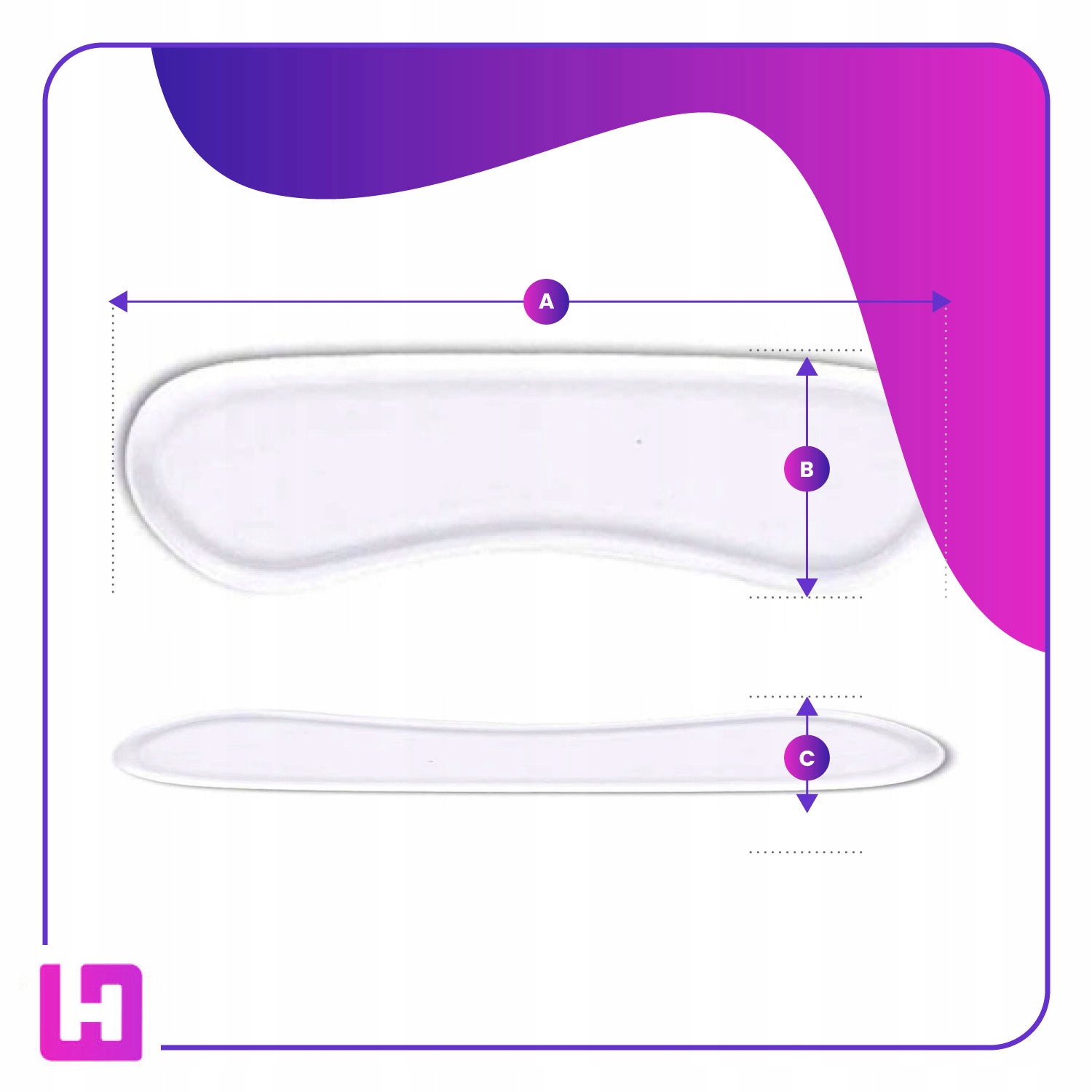 ŻELOWE ZAPIĘTKI ZAPIĘTKA DO DUŻYCH BUTÓW WKLEJANE WKŁADKI OBTARCIA 2SZT Marka FootLove