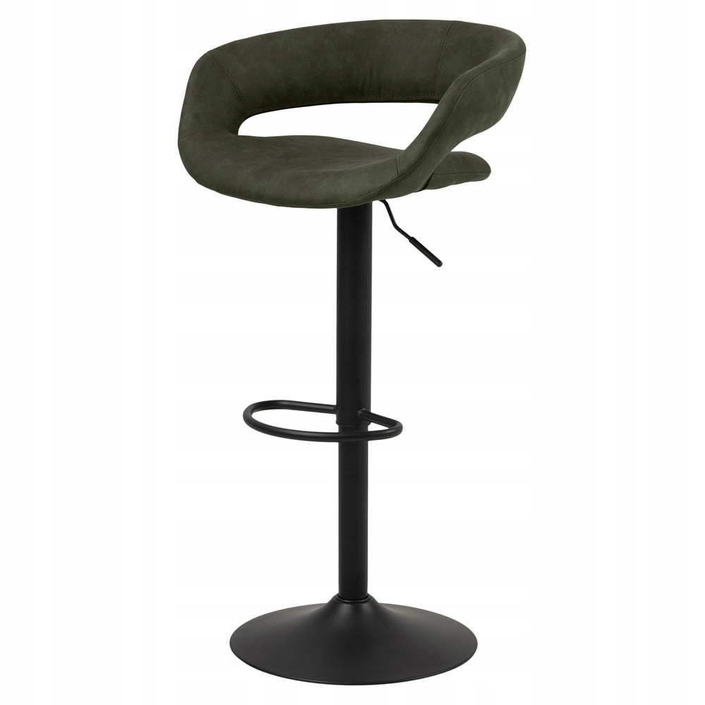 Barová Židle – olivová barva na černé noze