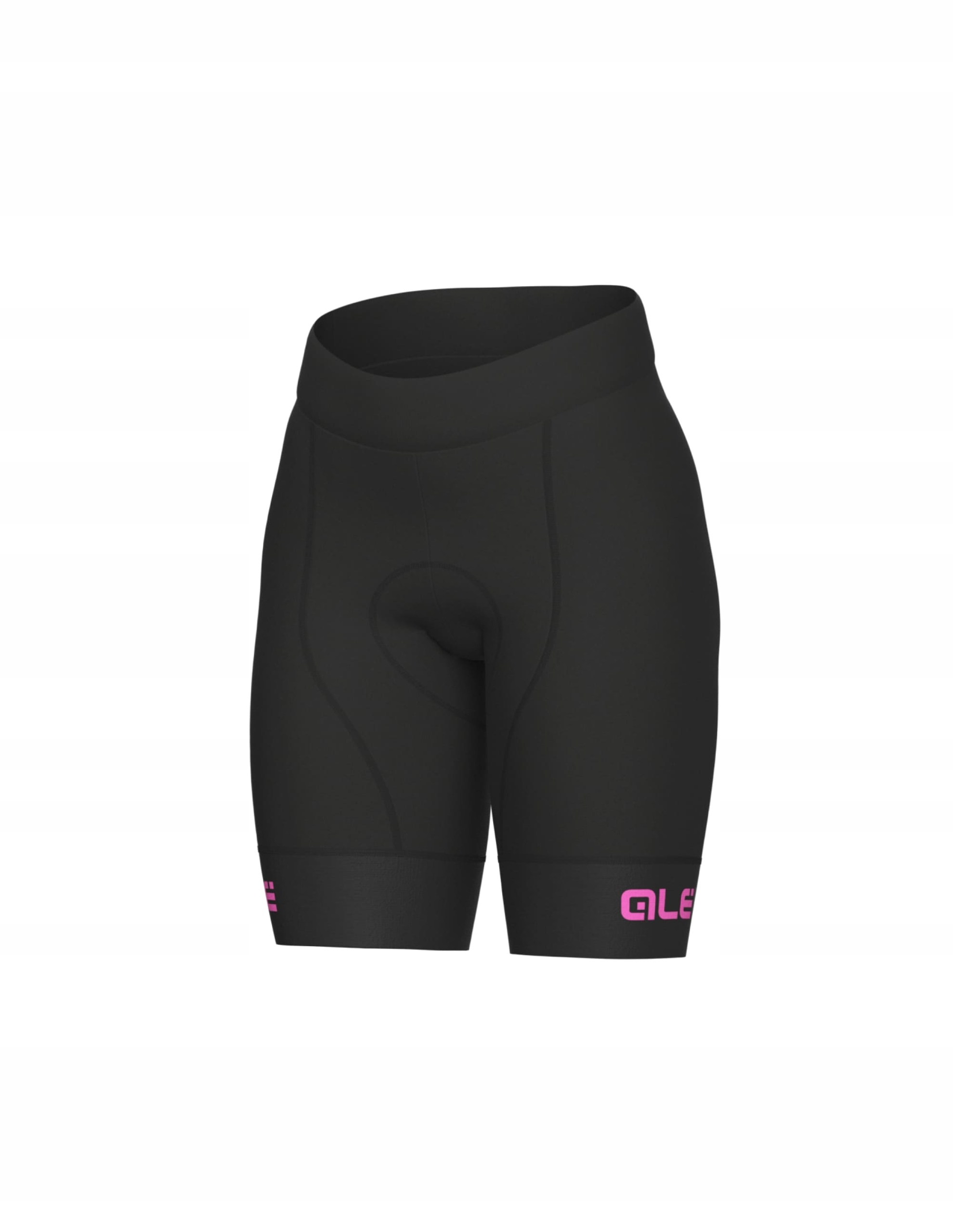 Spodenki rowerowe damskie Alé Cycling Solid Traguardo 2.0 S Czarno-różowy