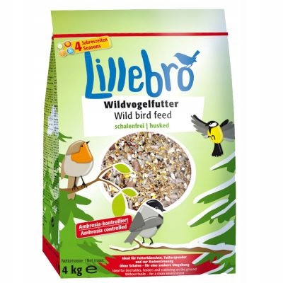 Lillebro Krmivo pro divoké ptáky neobsahující šupiny, 20 kg