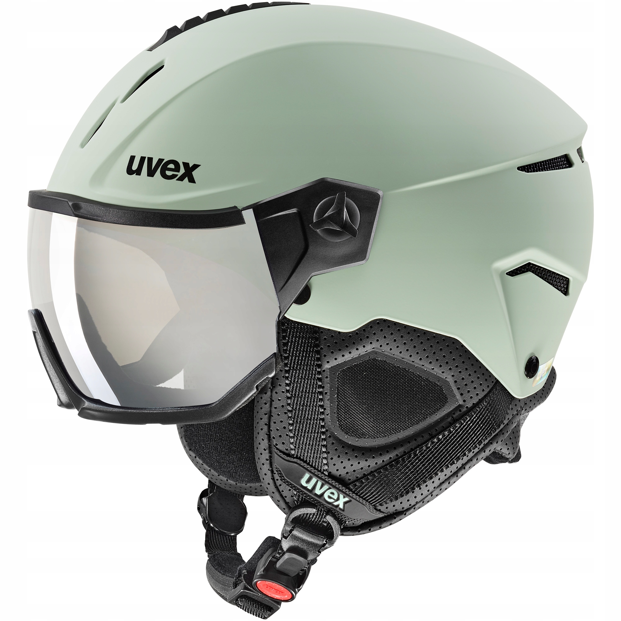Kask narciarski z wizjerem Uvex instinct visor miętowy r. 53-56