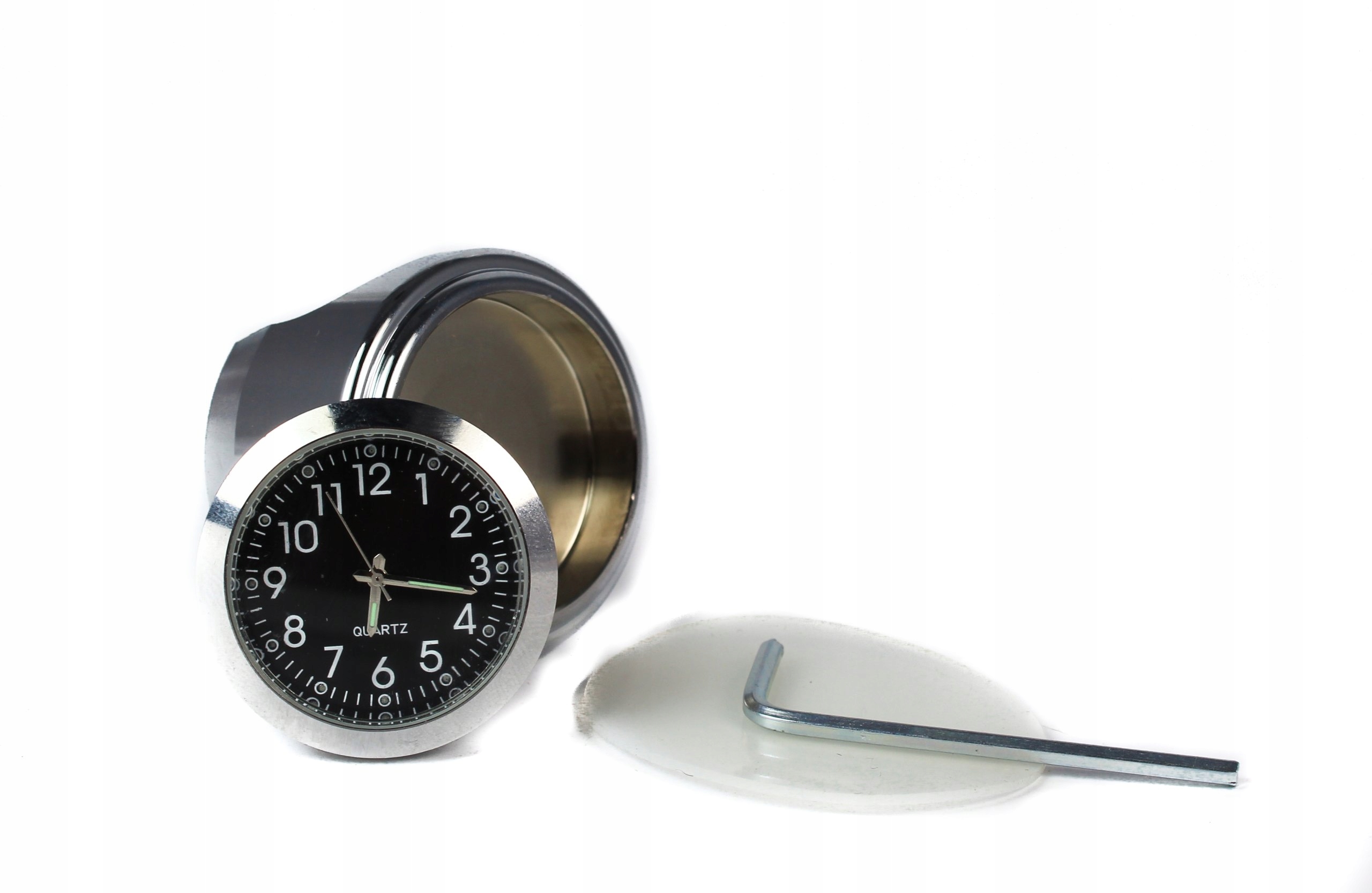 CHROM CHROMOWANY ZEGAREK TERMOMETR NA KIEROWNICĘ EAN (GTIN) 6942792697591