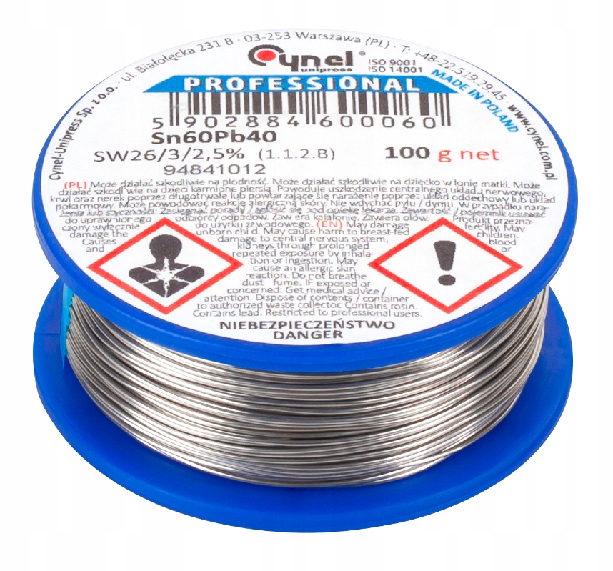 Олово 0.56 мм/100 г Sn60Pb40 CYNEL