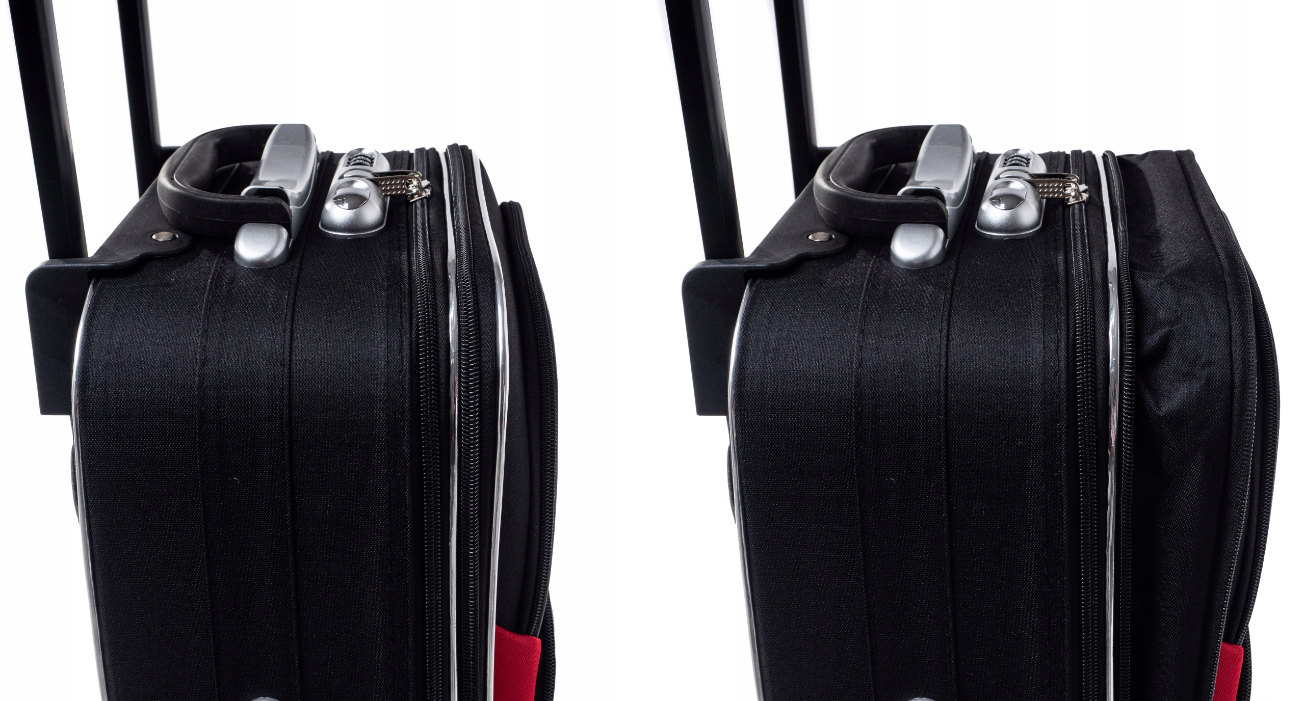 Komplet WALIZEK 3w1 KÓŁKA PODRÓŻNA TORBA BAGAŻ 773 Rodzaj miękka