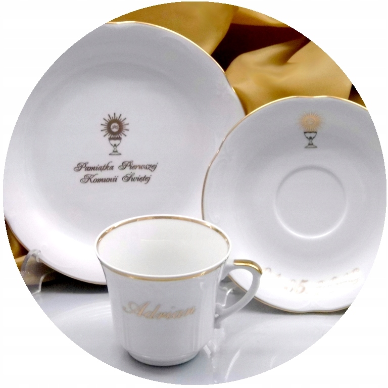 566 PAMIĄTKA 1 KOMUNII ŚW. 1/3E IMIĘ I DATA MALCER PORCELANA WYPIS Liczba osób 1