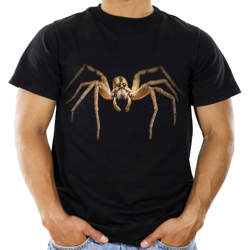 

Koszulka z pająkiem wilczym pająk wolf spider S