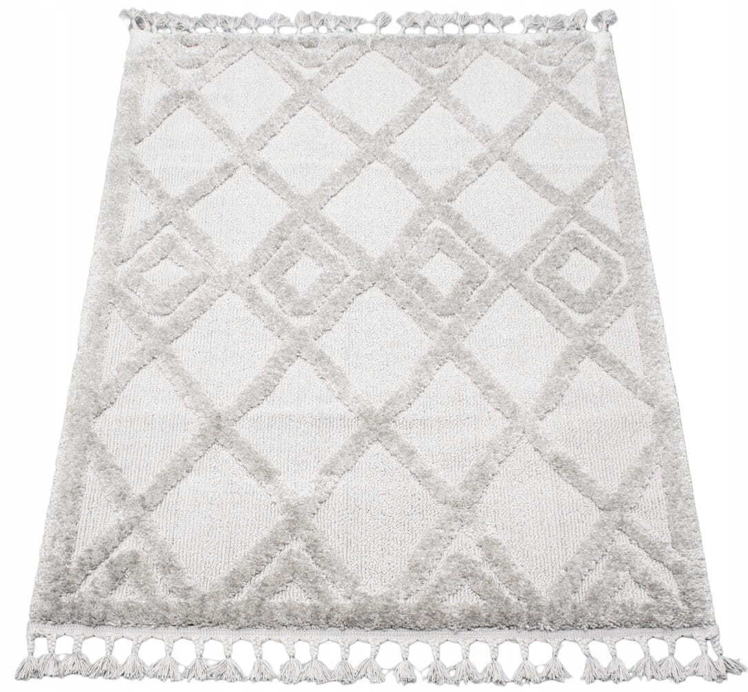 Koberec Shaggy Boho Do Obývačky Spálňa Mäkký Vlas Hrubý So Strapcami 200X290