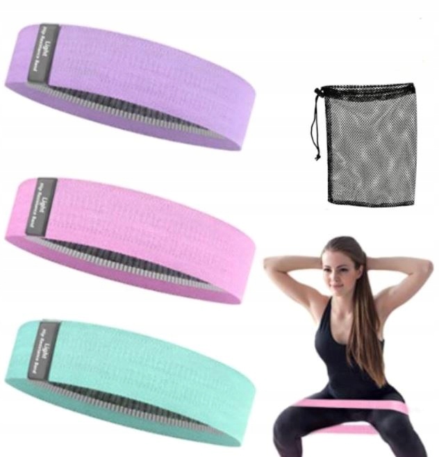 

Hip Band mini gumy taśmy oporowe Materiałowe