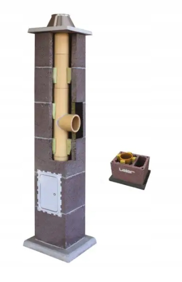 Keramický kouřový komínový systém Leier Basic 8 m fi 160 komínový set Went