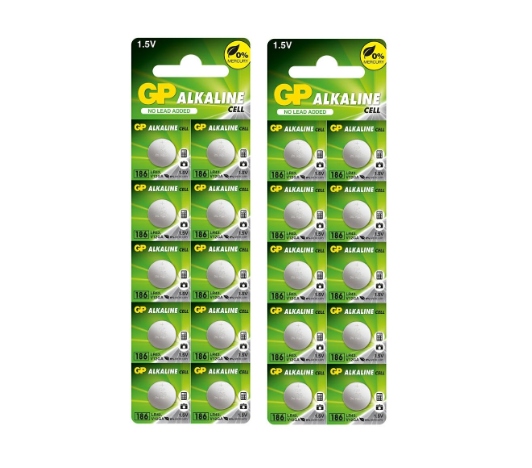 

20x Bateria Gp alkaliczna zegarkowa AG12 LR43 1,5V