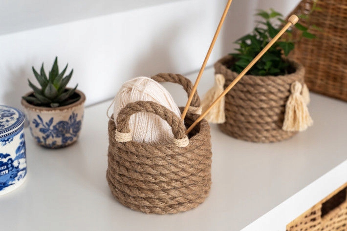 Lina jutowa żeglarska kręcona sznur 12mm 100m Marka Linotech