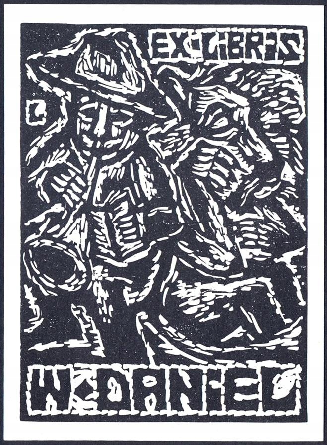 Lewandowski Rajmund Exlibris X3 Folklor Muzyka s290