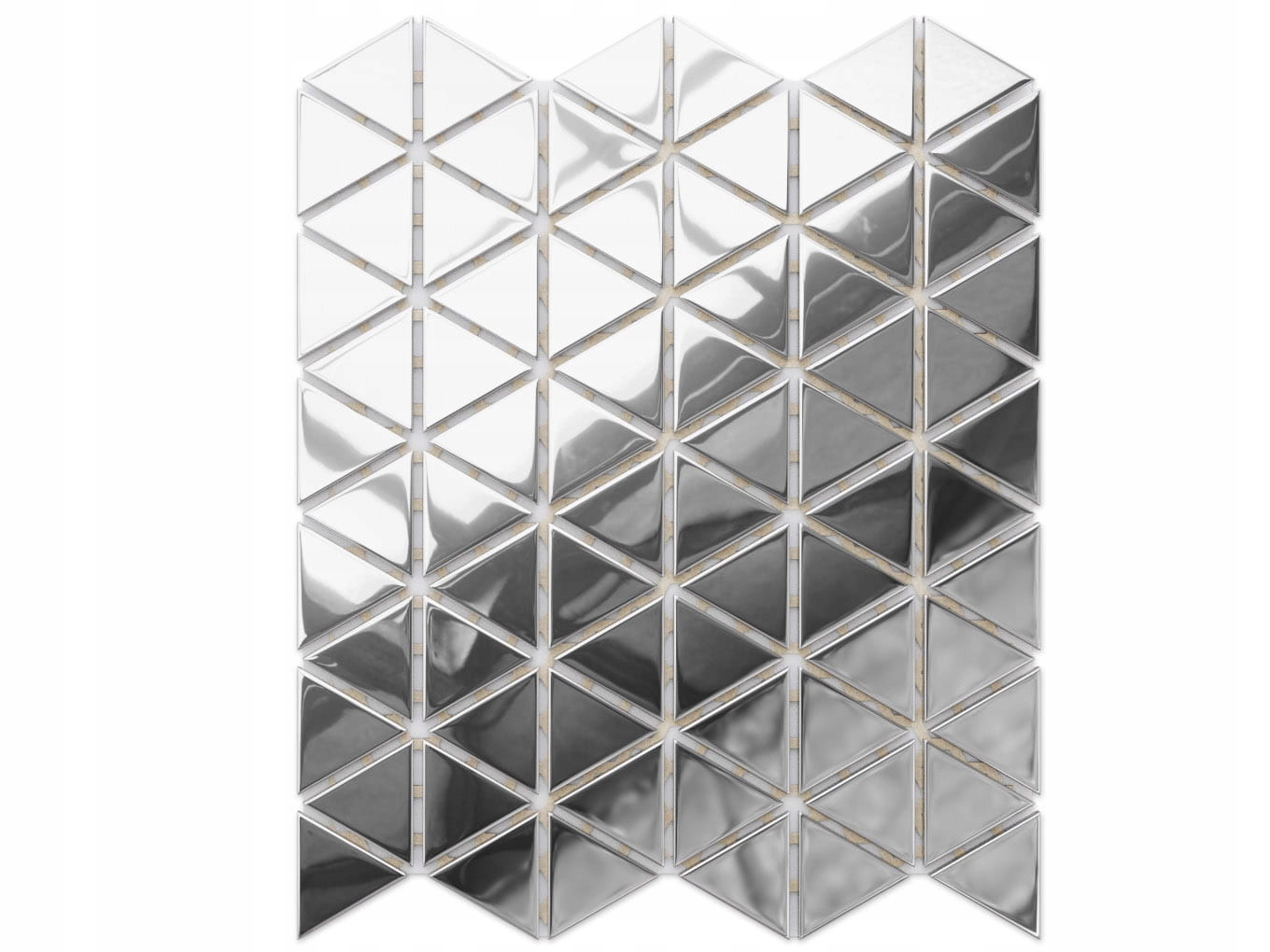 MOZAIKA SZKLANA TRIANGLE BLANKET SILVER CHROM