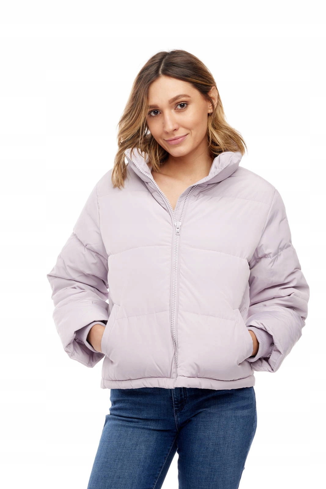 Dámská péřová bunda Wrangler New Short Puffer Iris Purple W4Q3YJP16 Xs