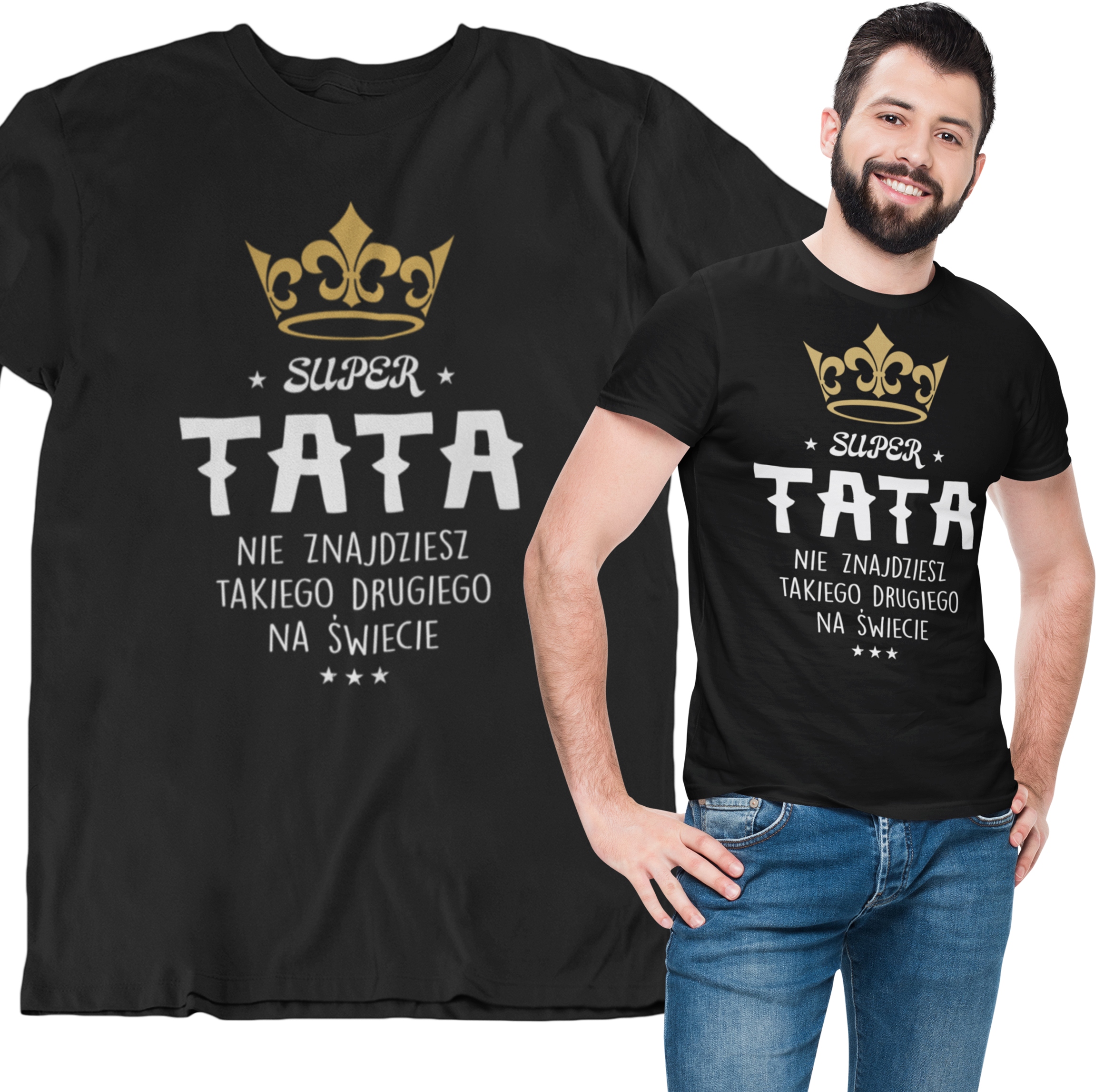 

Koszulka Super Tata Z Koroną Na Dzień Taty Prezent