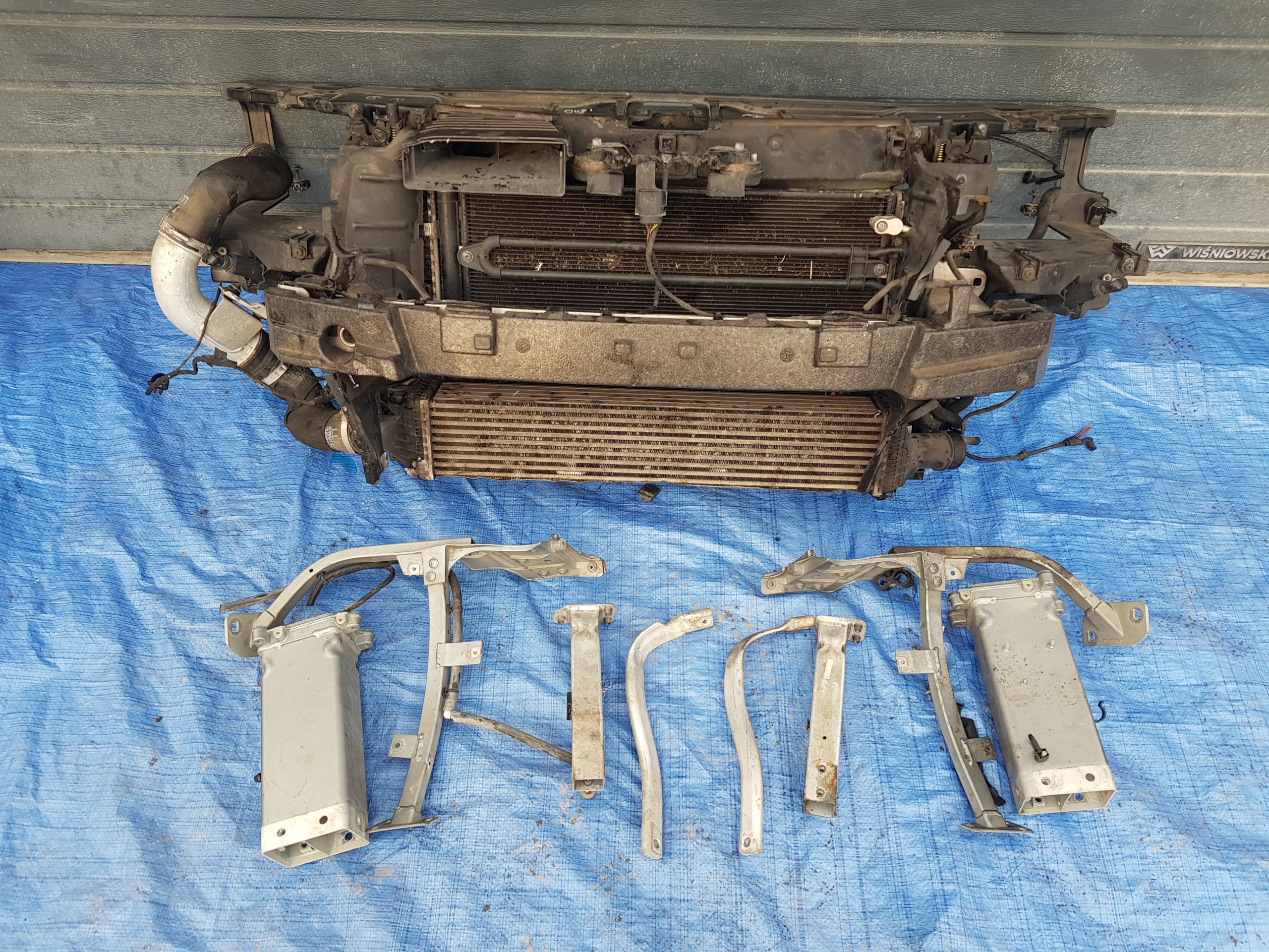support panel for radiators radiator AUDI A8 D4 4H 3.0 TDI