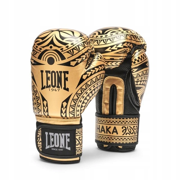 Leone Boxerské rukavice Haka Černo zlaté 16oz