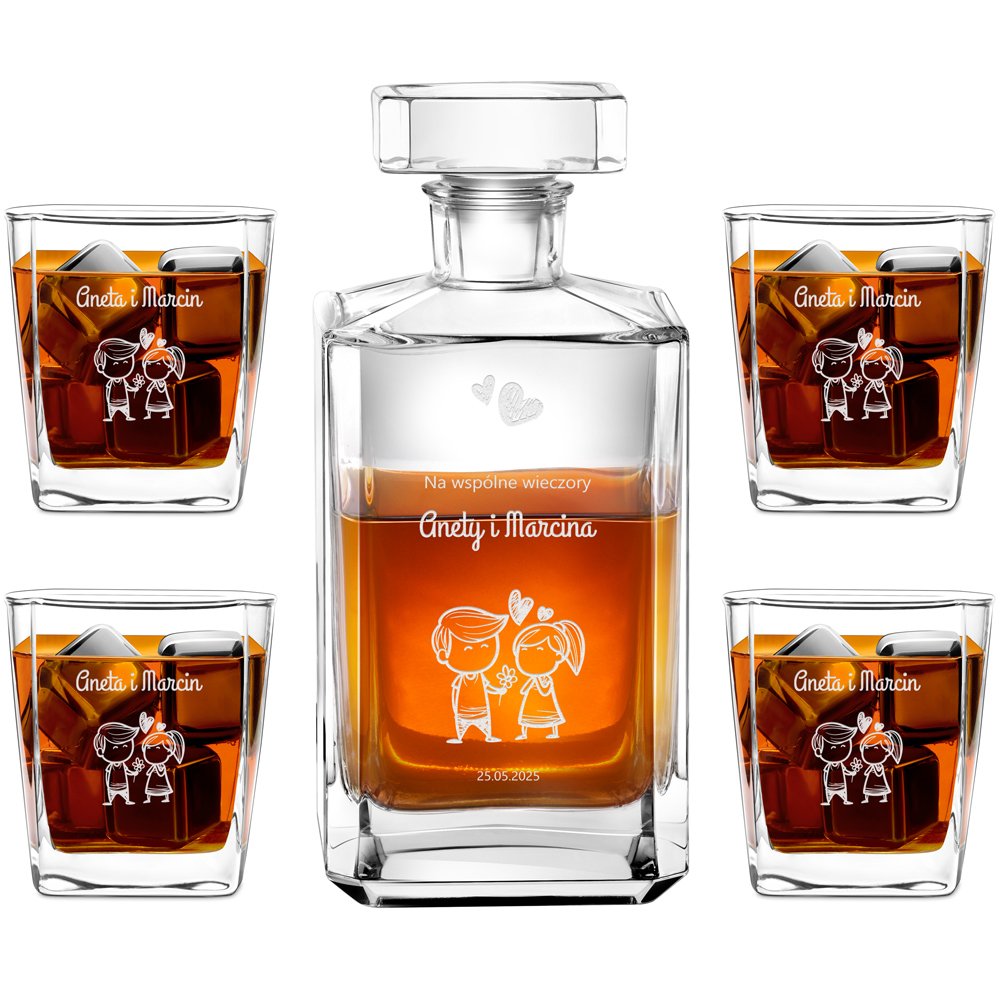 

Dla Niej Niego Par Karafka Whisky Grawer