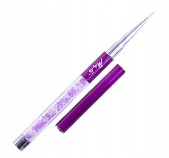 

Pędzelek Do Zdobień paznokci cienki 11mm fiolet